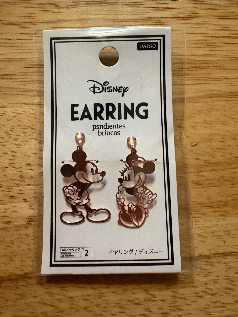 Disney Mickey & Minnie clip on Earrings
